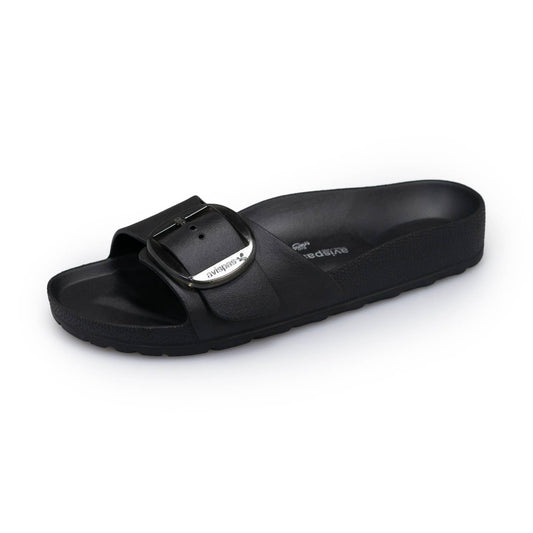 Wholesale Milano Black – Bio EVA Sandal with Translucent Oval Buckle