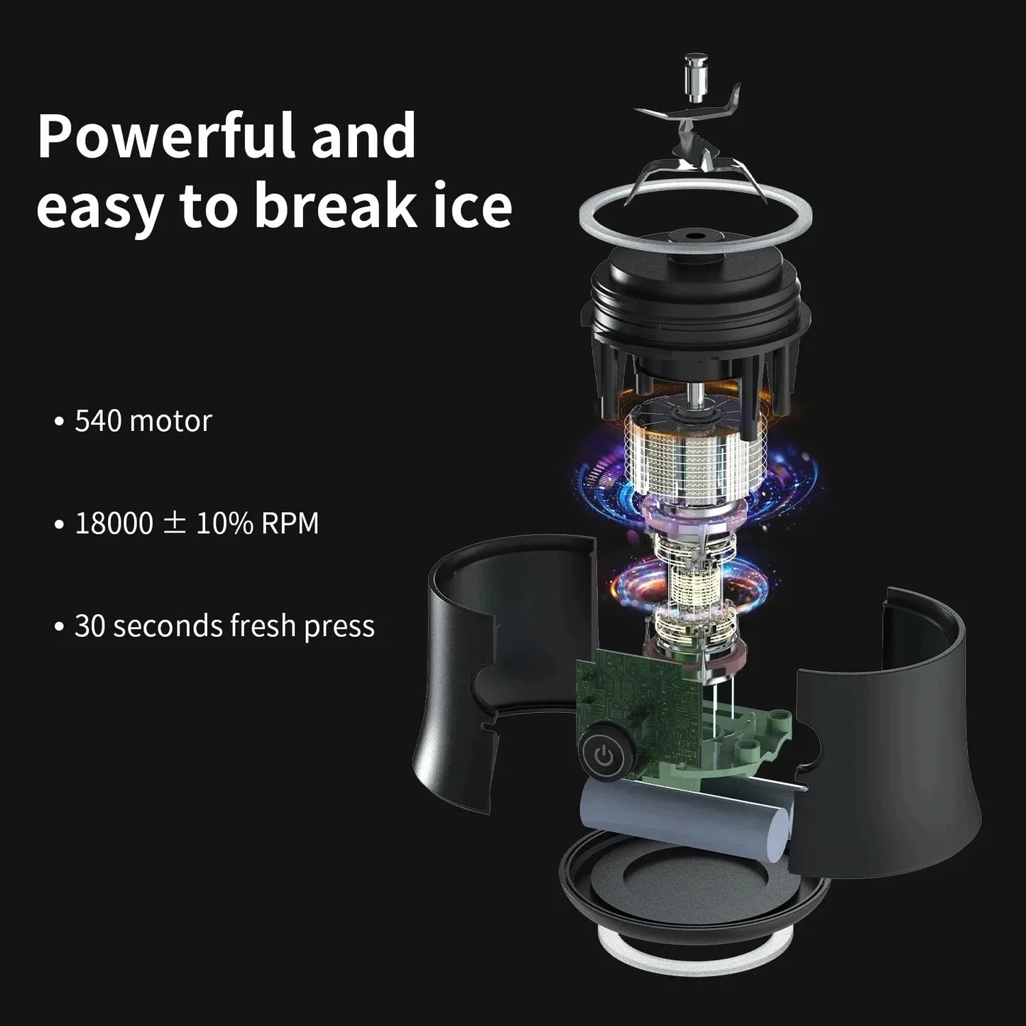 Household Fruit Juicer Portable Electric Juicer Blender USB Rechargeable Fruit Mixer 600ML Fruit Juicer Multi-functional Blender